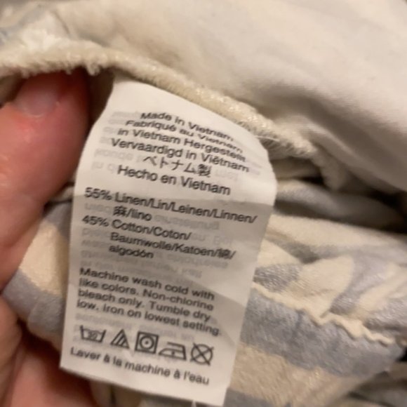 Madewell Striped Paperbag Wide Leg Pants Size Small - Picture 10 of 15